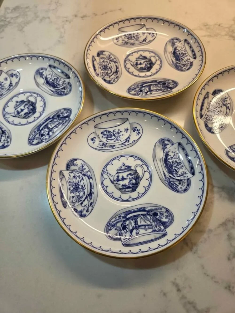 4 Royal Worcester plates 